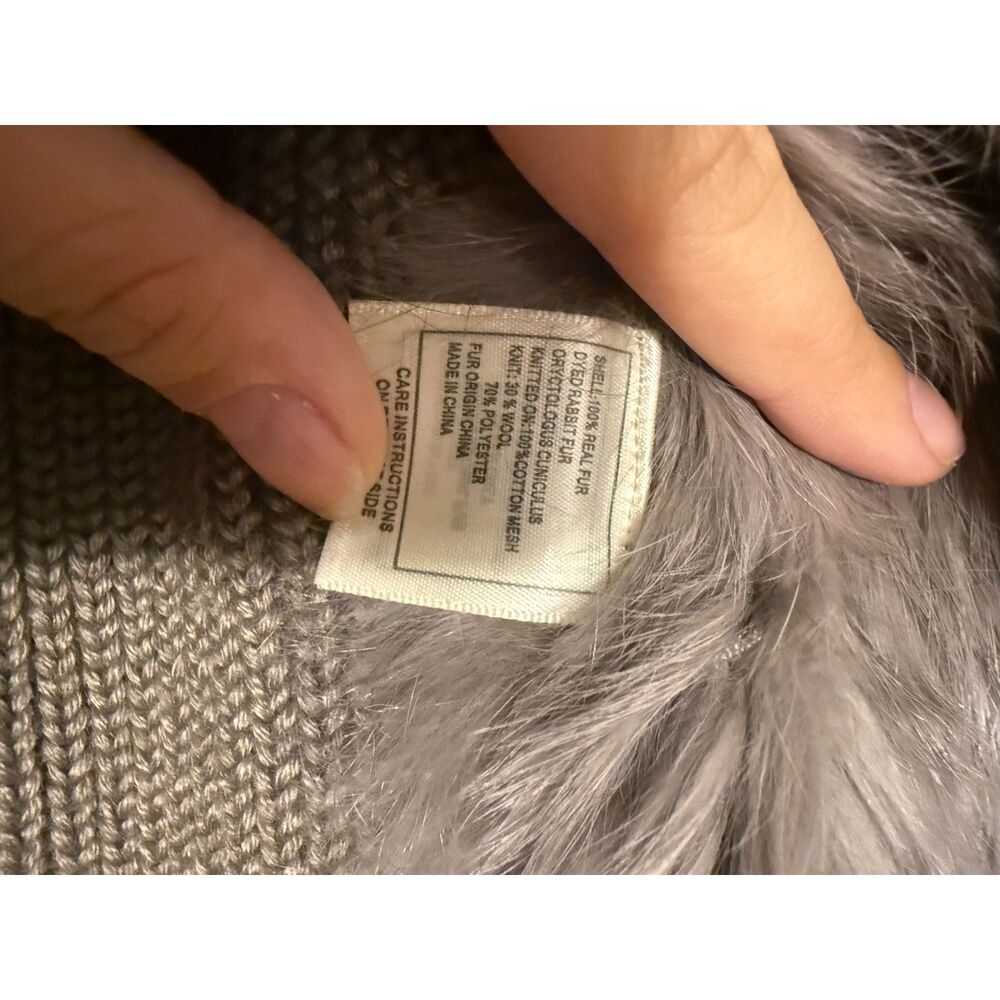 June Tan Rabbit Fur Vest - Picture 4 of 4